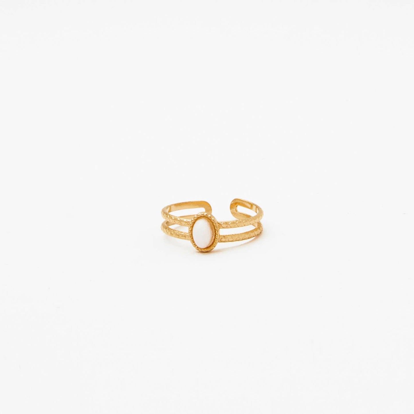 đ€ Bague Orea â Agate blanche