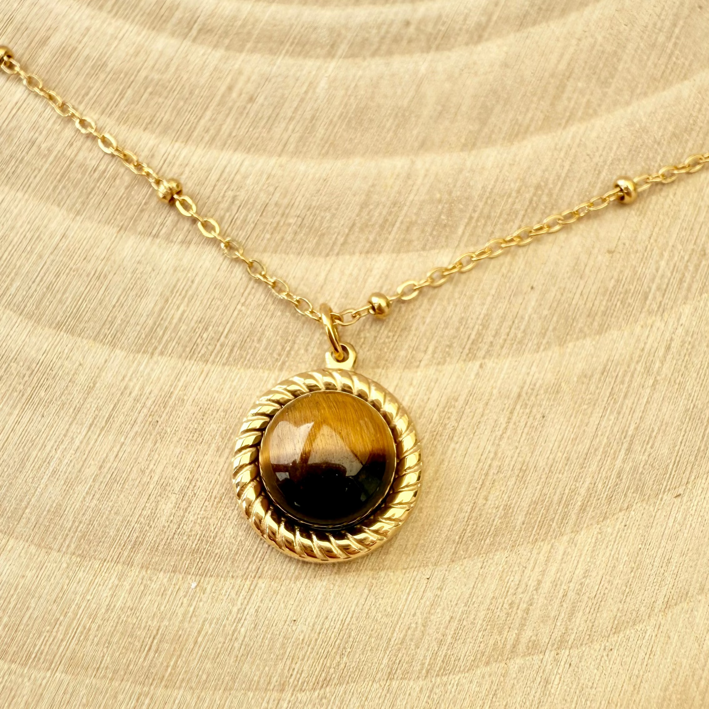 Collier Ona 💫 Oeil de tigre