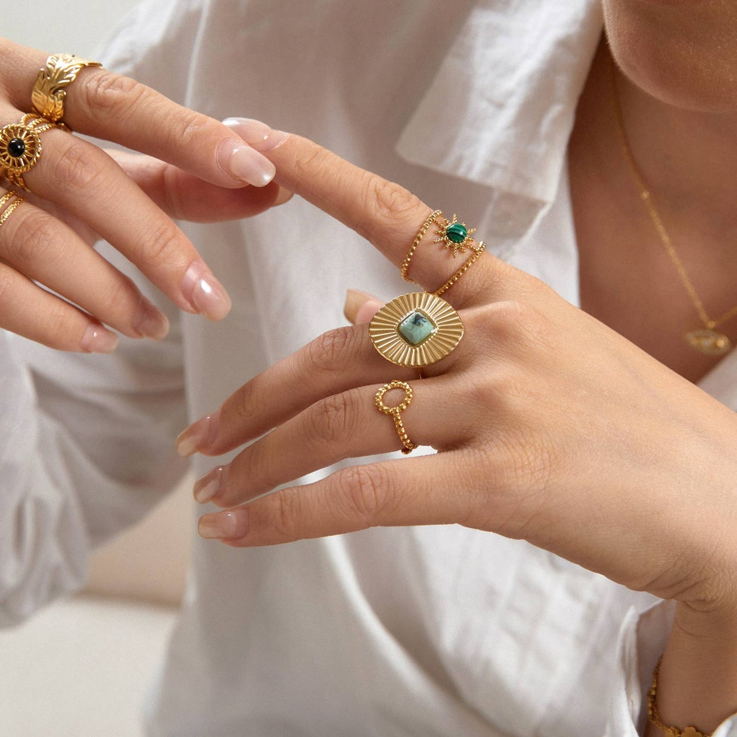 Bague Soléna ✨ Turquoise africaine