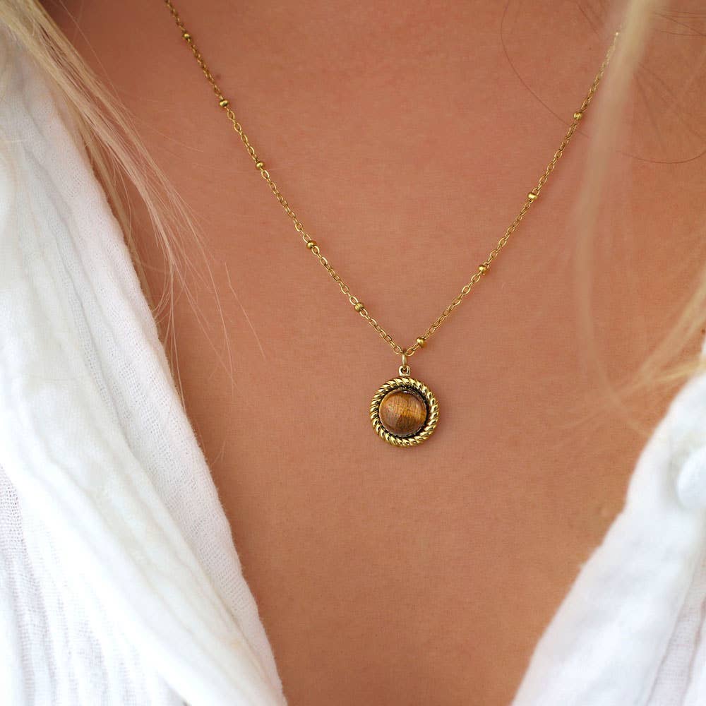 Collier Ona 💫 Oeil de tigre