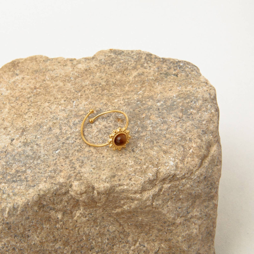 Bague Hazel 💫 Oeil de tigre