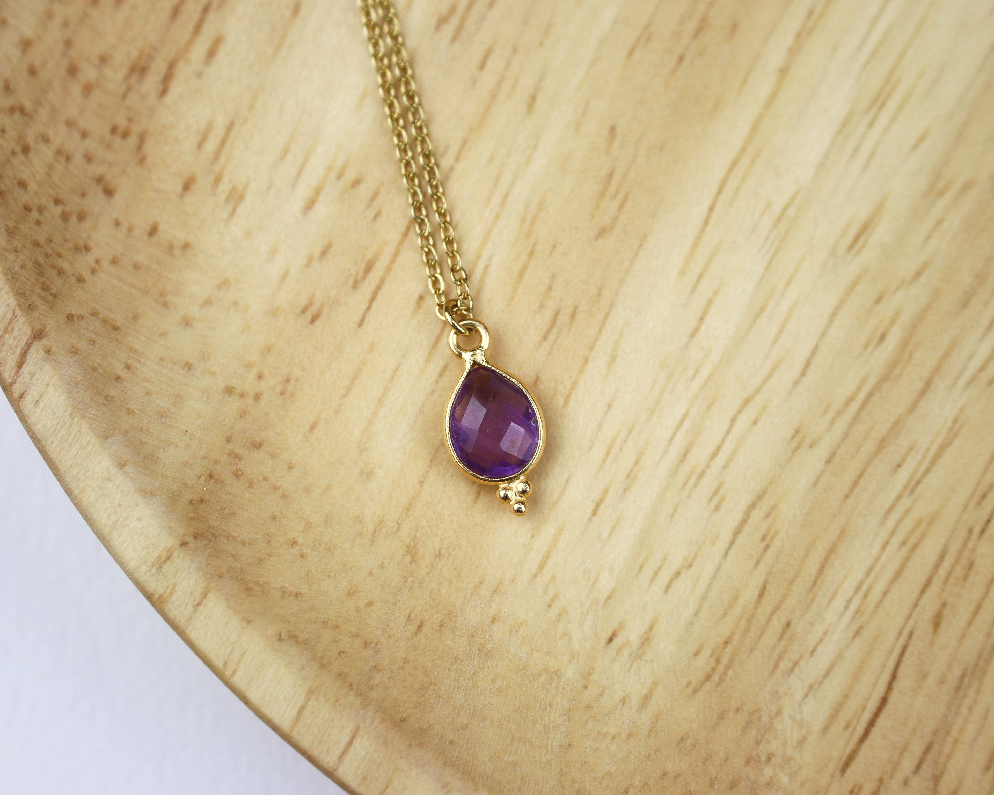 ✨ Collier Nahla – Élégance discrète - Amethyste