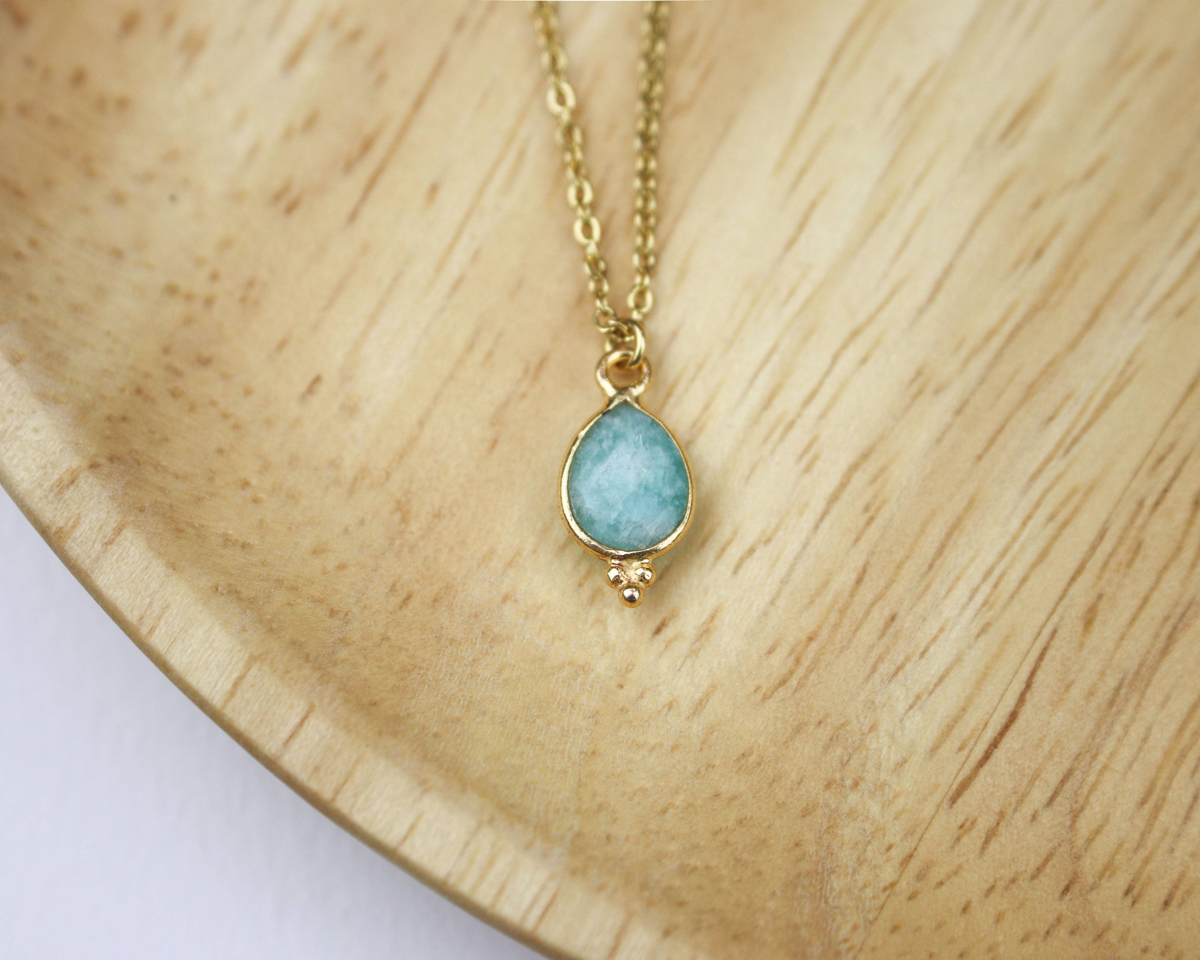 🌿 Collier Émera -  Amazonite