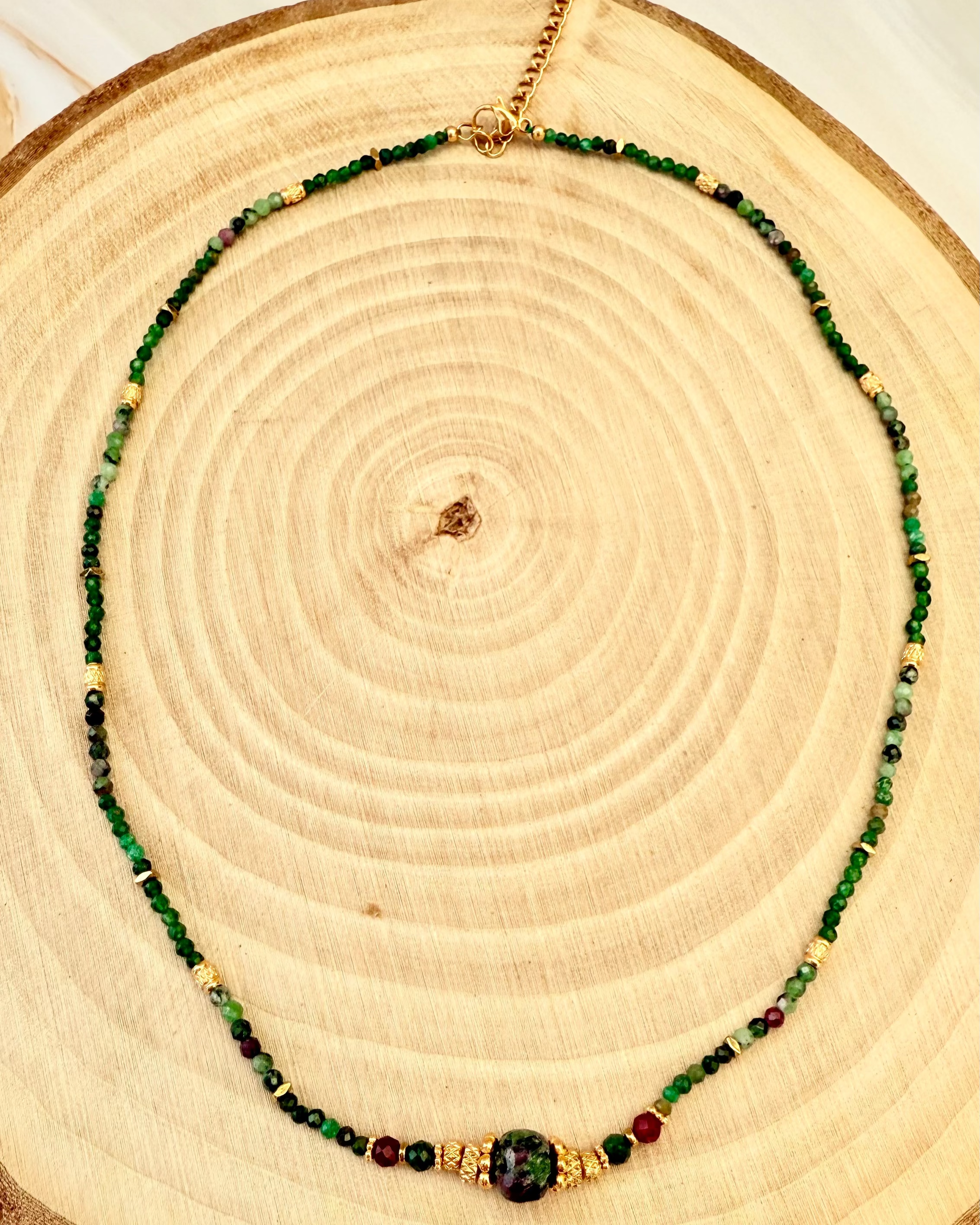 Collier Ava 💚 Agathe verte