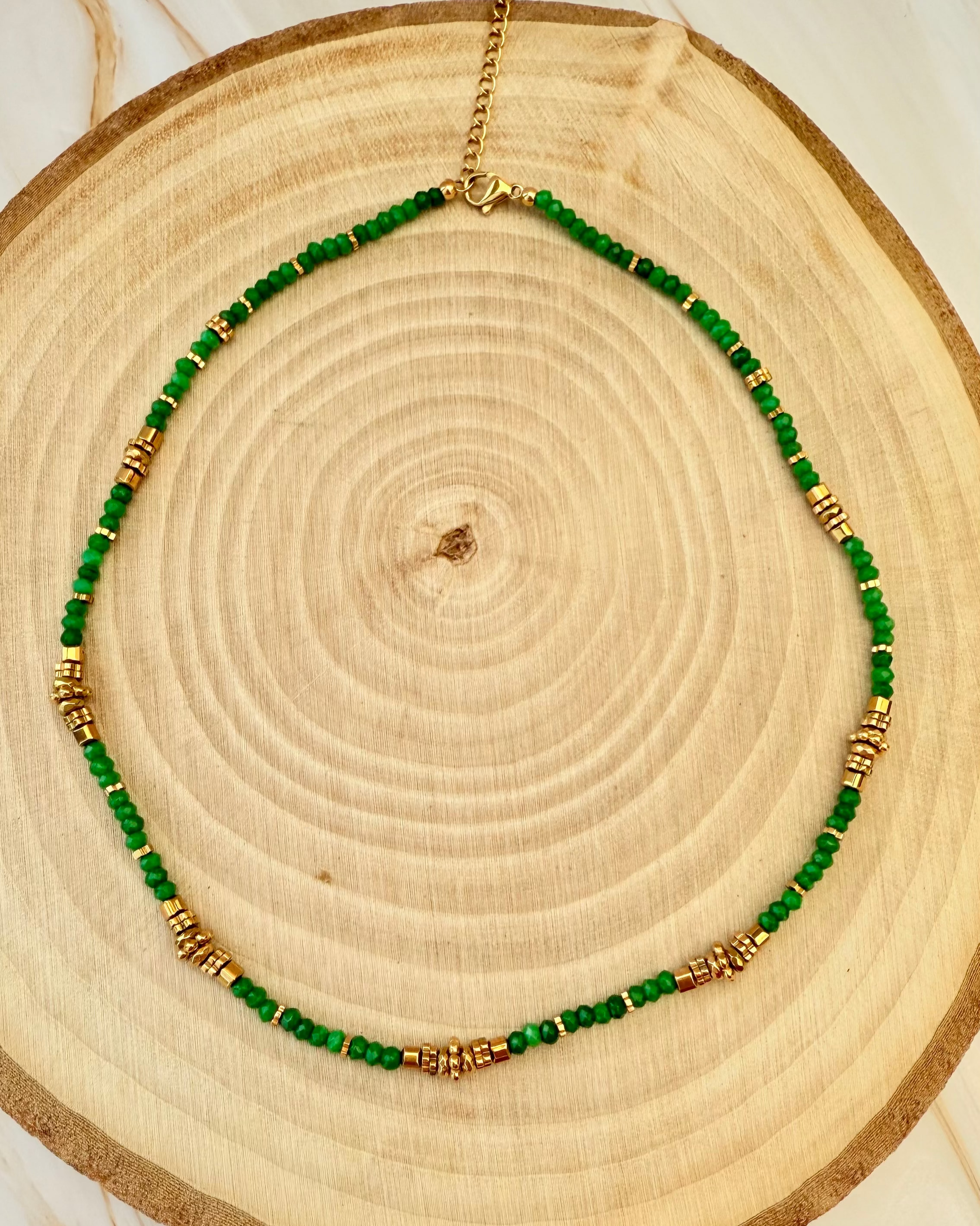 ✨ COLLIER AGATA - Agathe verte