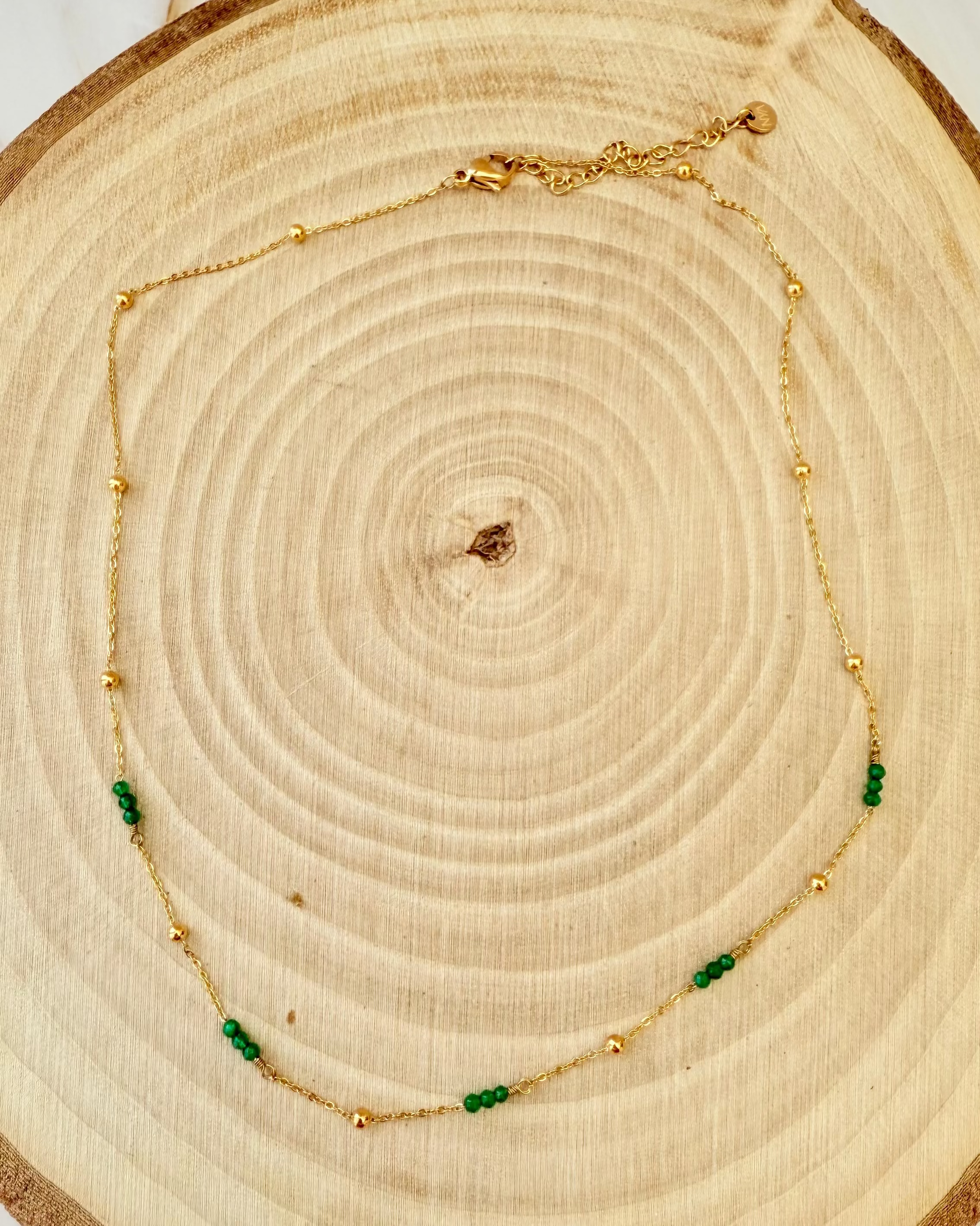 💚  Collier Terra - Agate verte