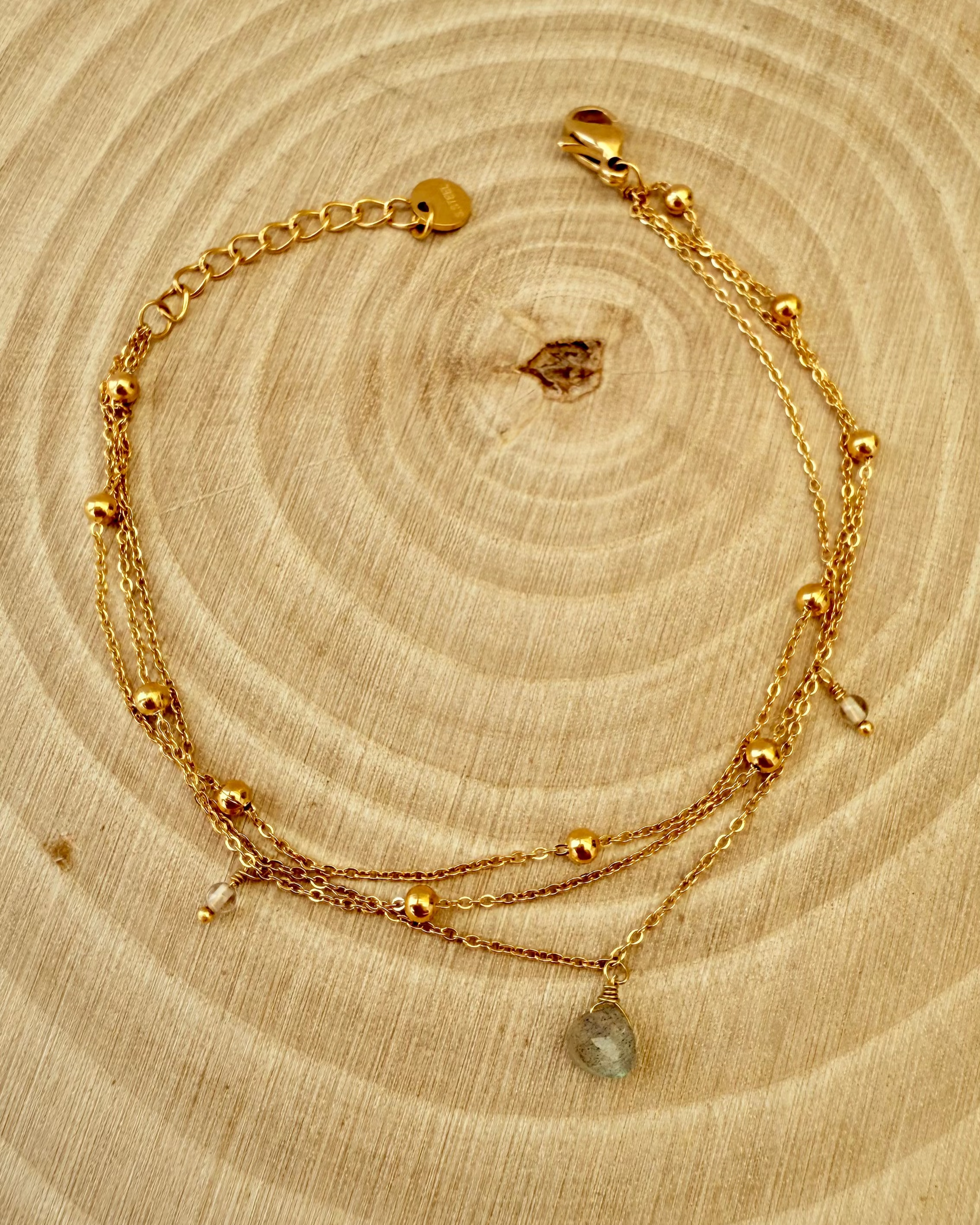 🔷 Bracelet Elya – Labradorite