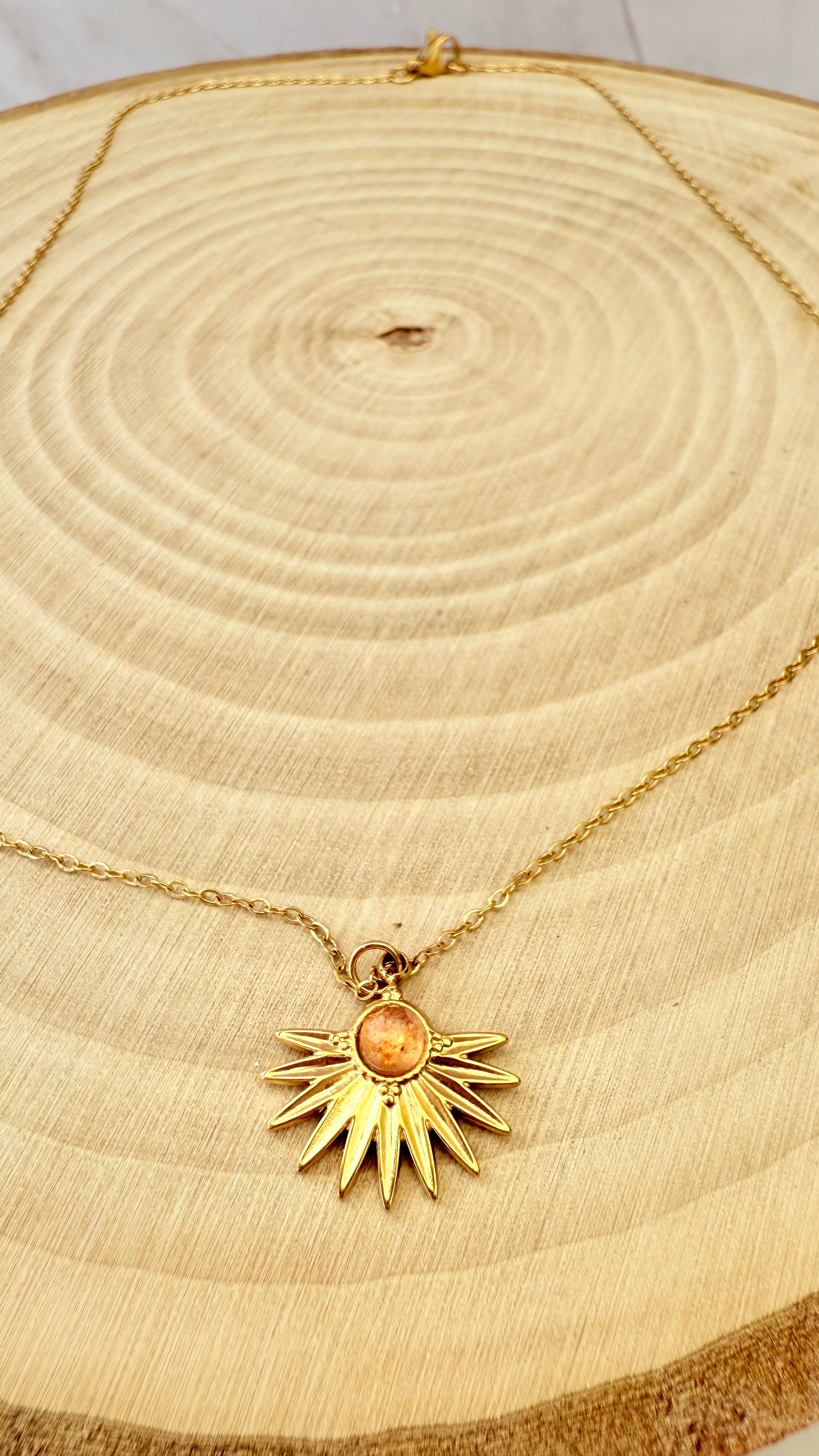 ☀️ Collier Rosalia - Quartz fraise