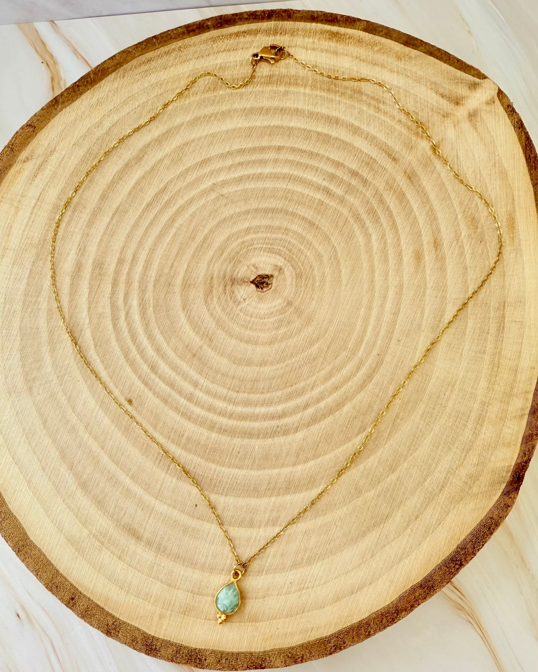 🌿 Collier Émera -  Amazonite