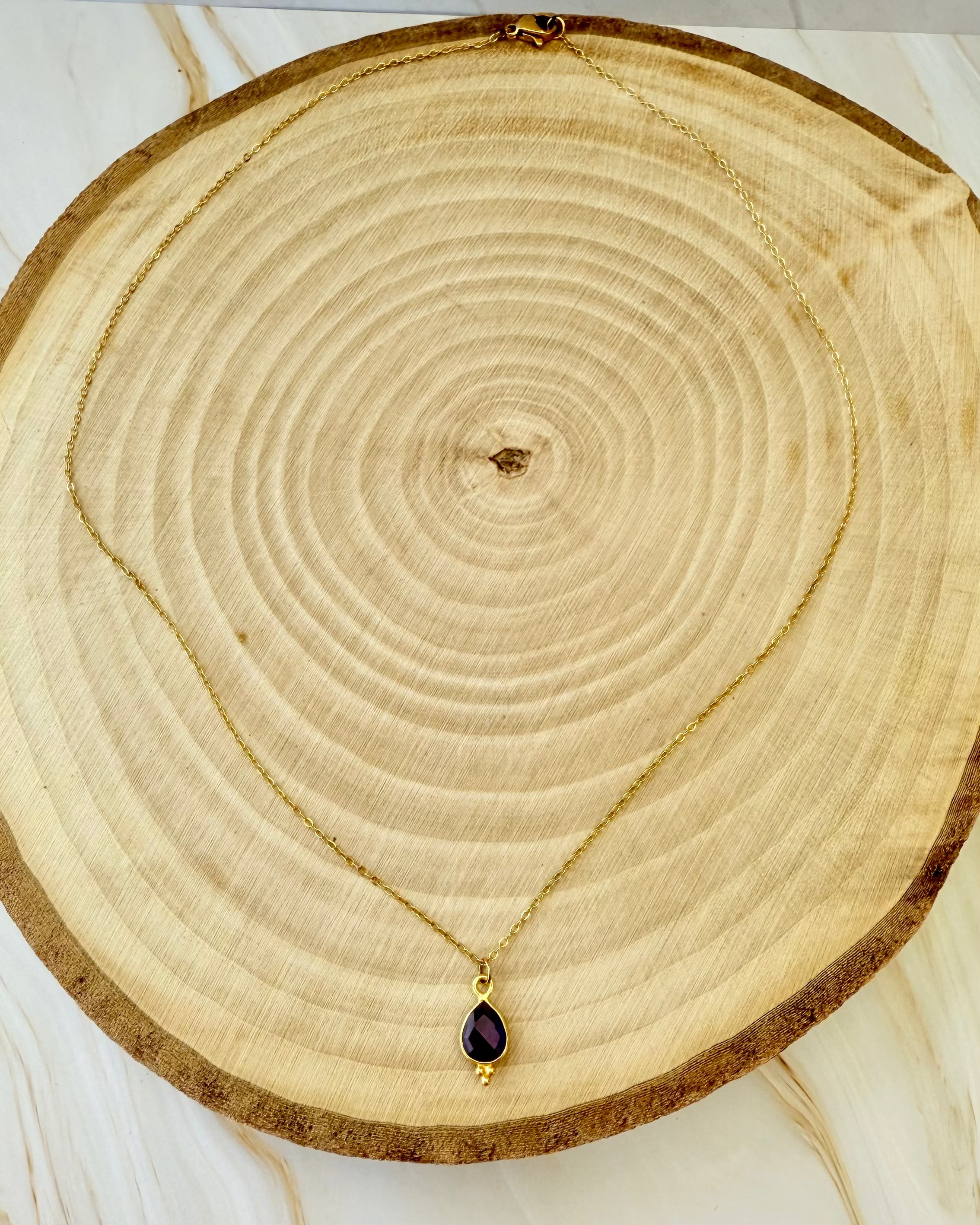 ✨ Collier Nahla – Élégance discrète - Amethyste