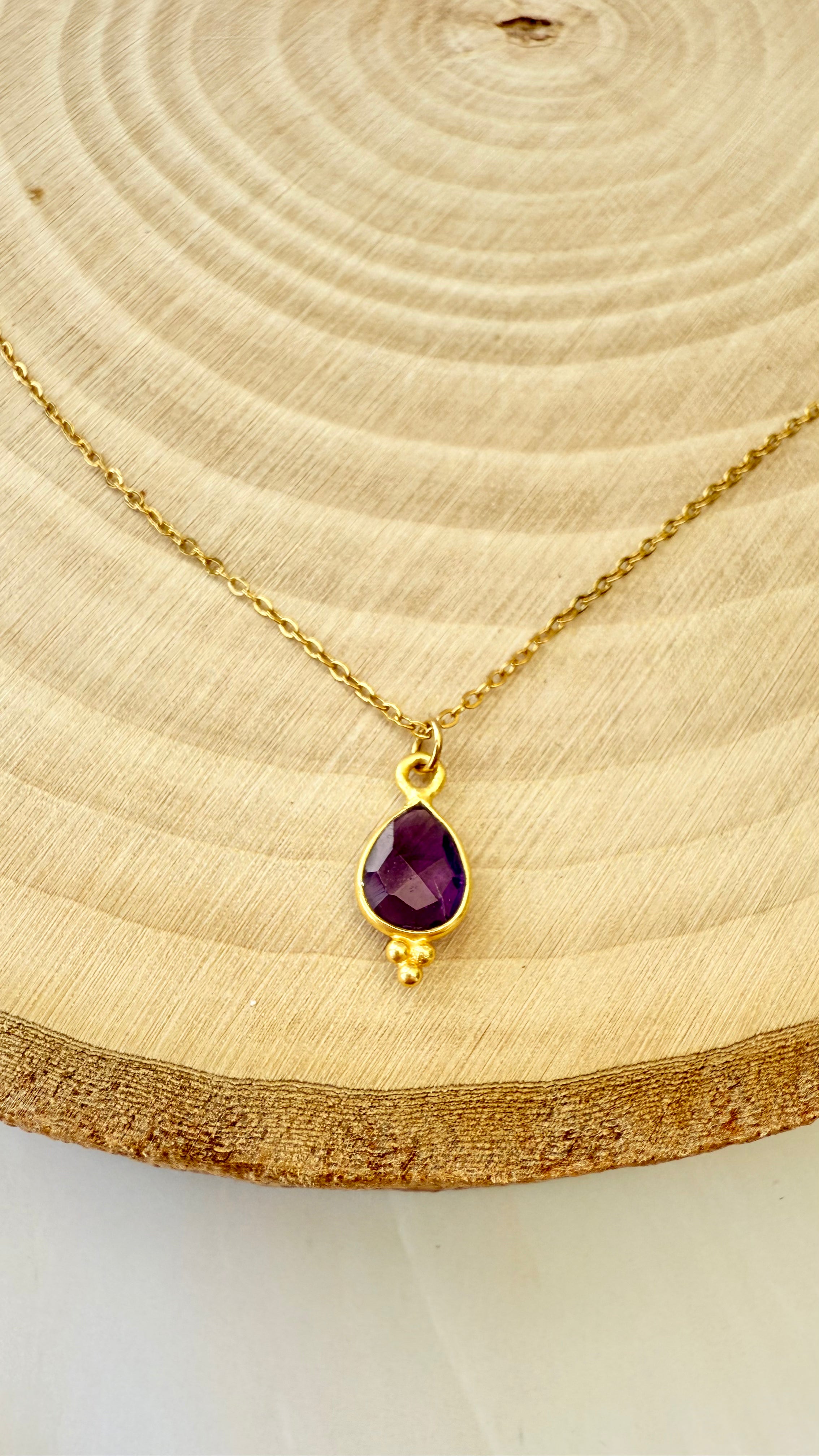✨ Collier Nahla – Élégance discrète - Amethyste