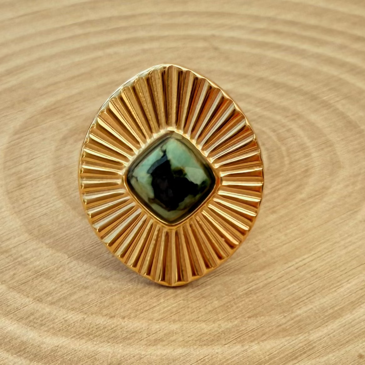 Bague Soléna ✨ Turquoise africaine