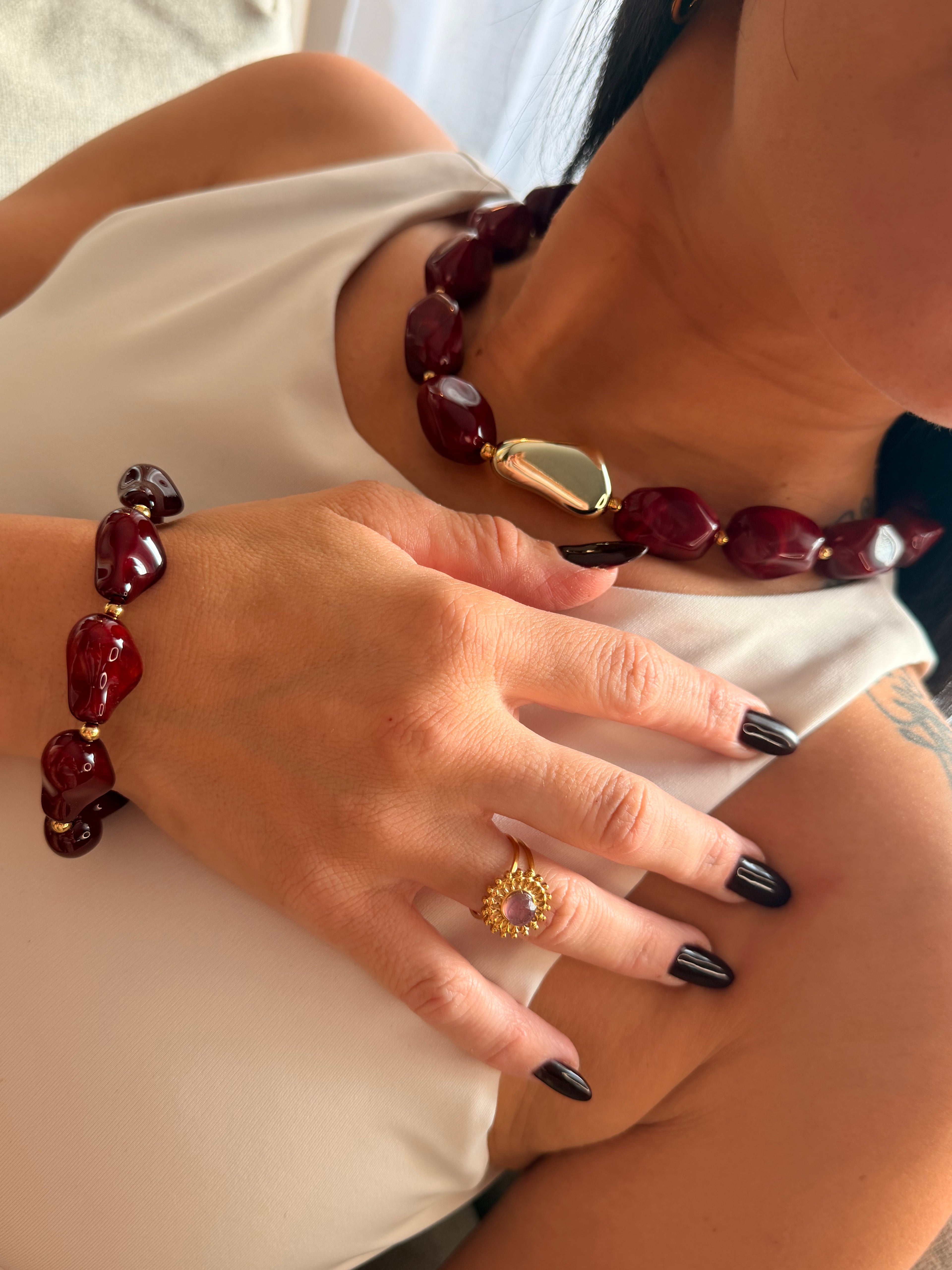 ☀️ Bague Naïa – Éclat solaire Améthyste