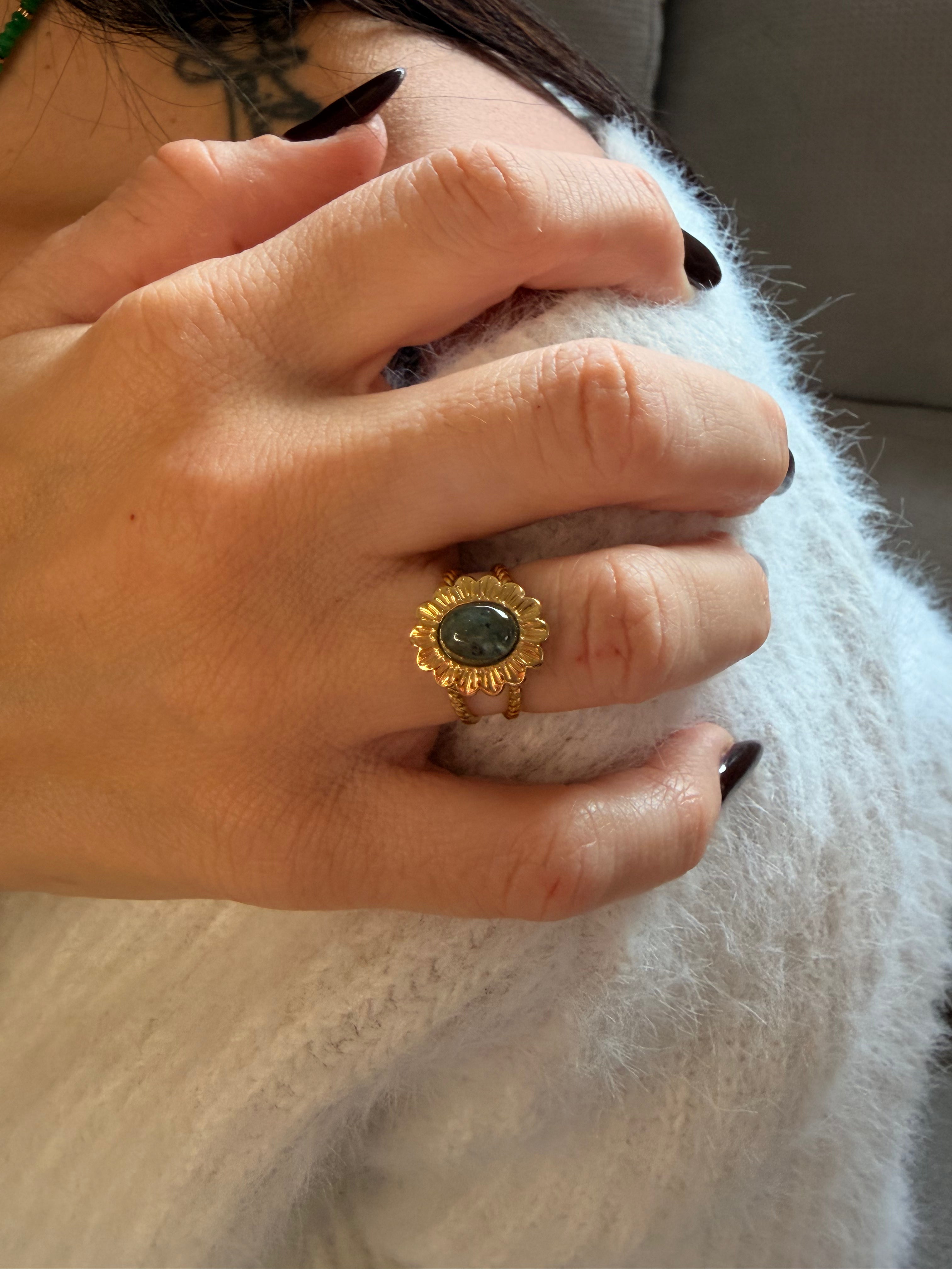 🌸 Bague Lira  - Labradorite