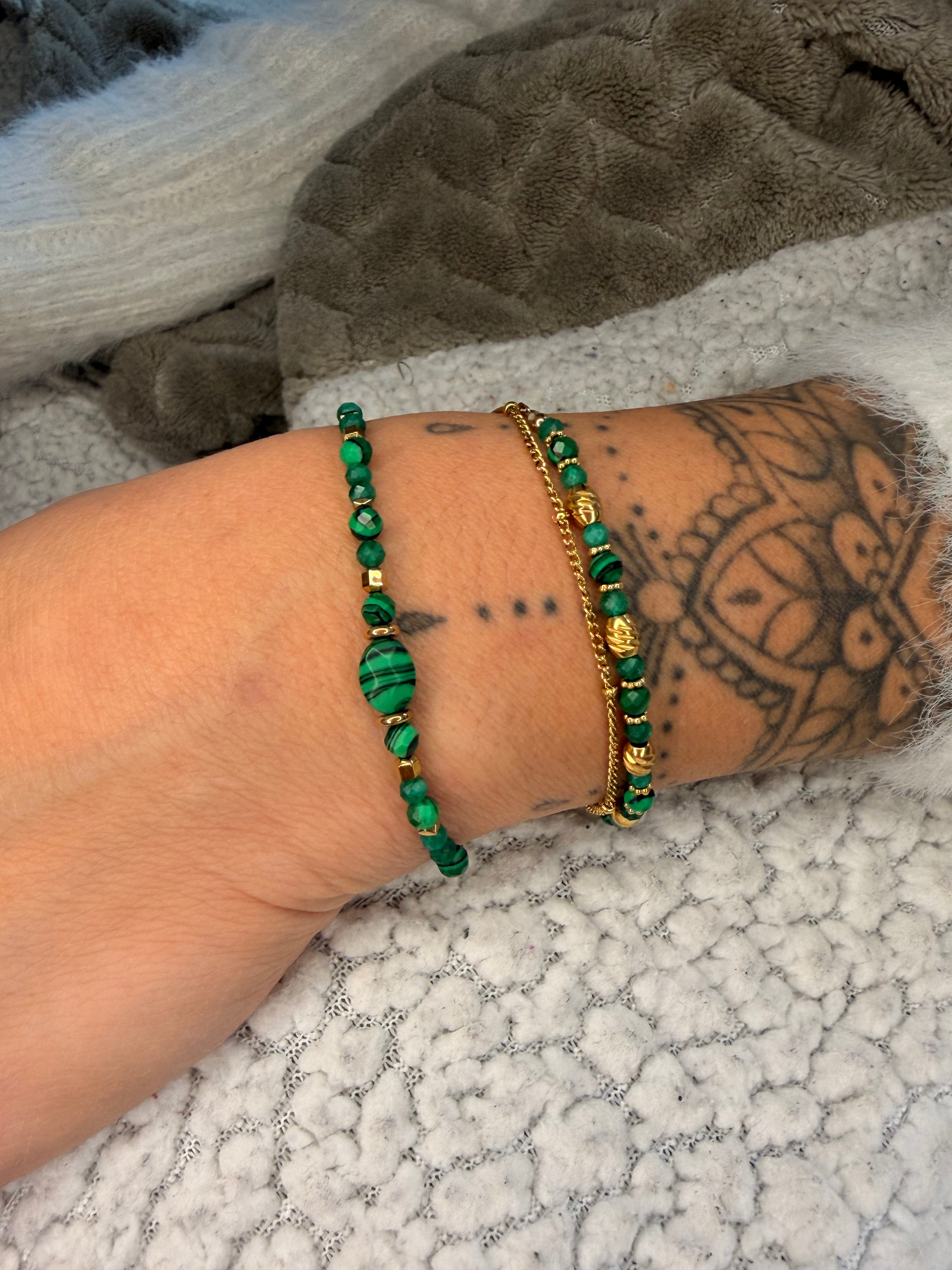 Bracelet Gaïa 💚🤎🩶