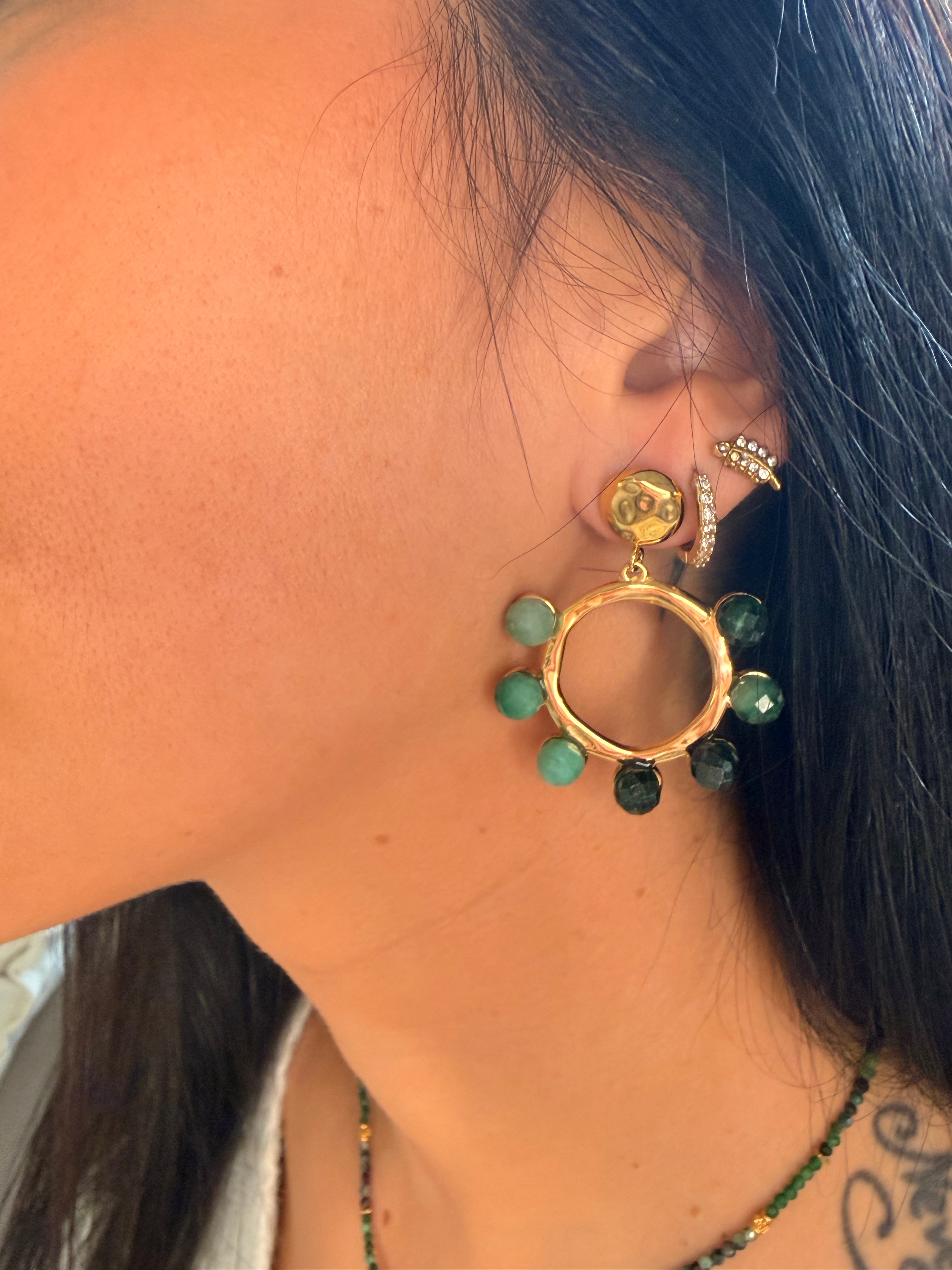 💚 Boucles d'oreilles Enora