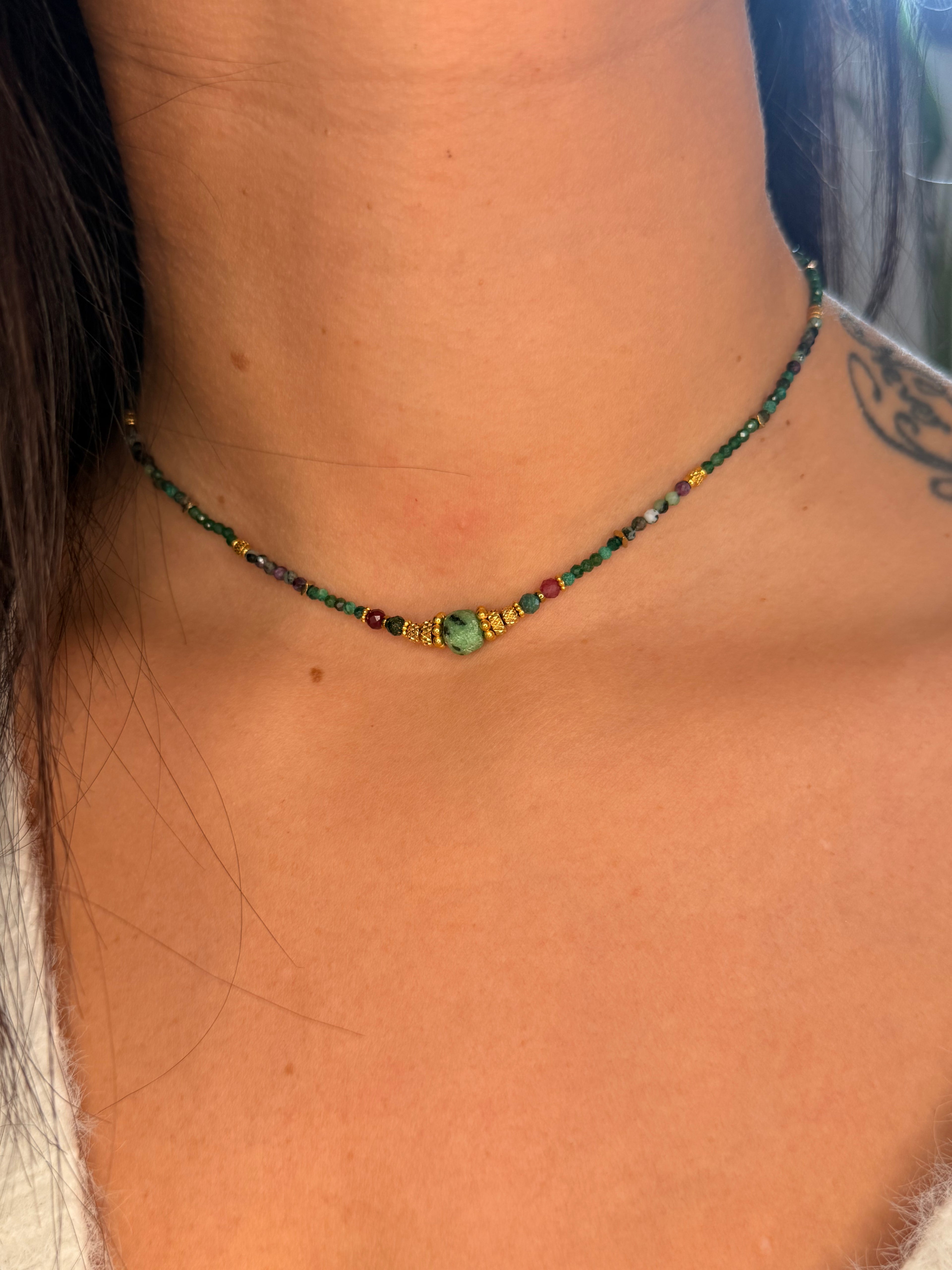 Collier Ava 💚 Agathe verte