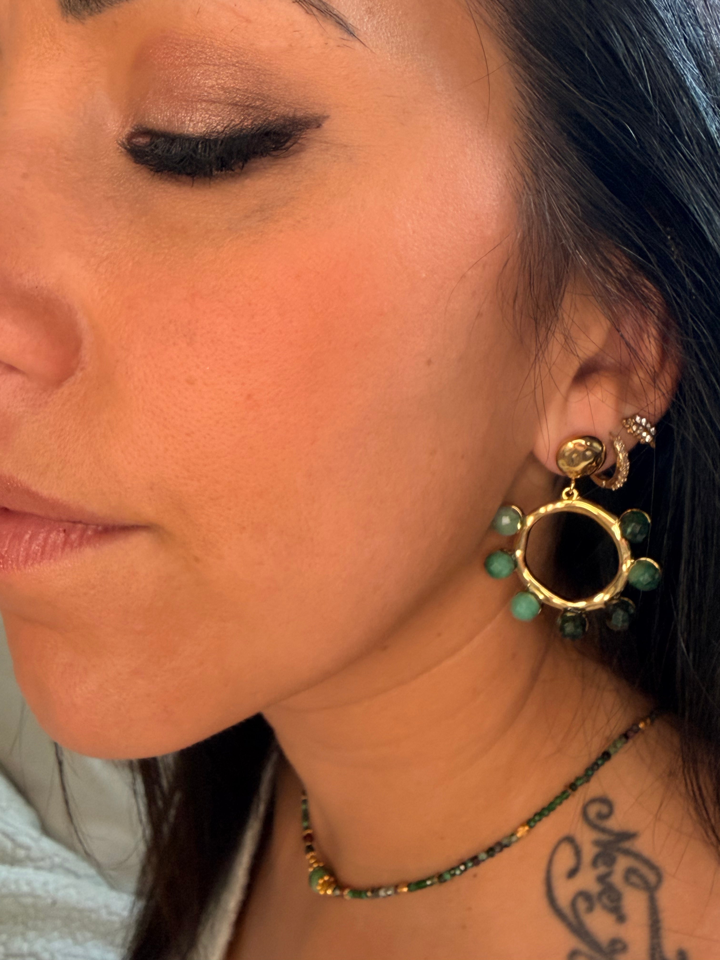 💚 Boucles d'oreilles Enora