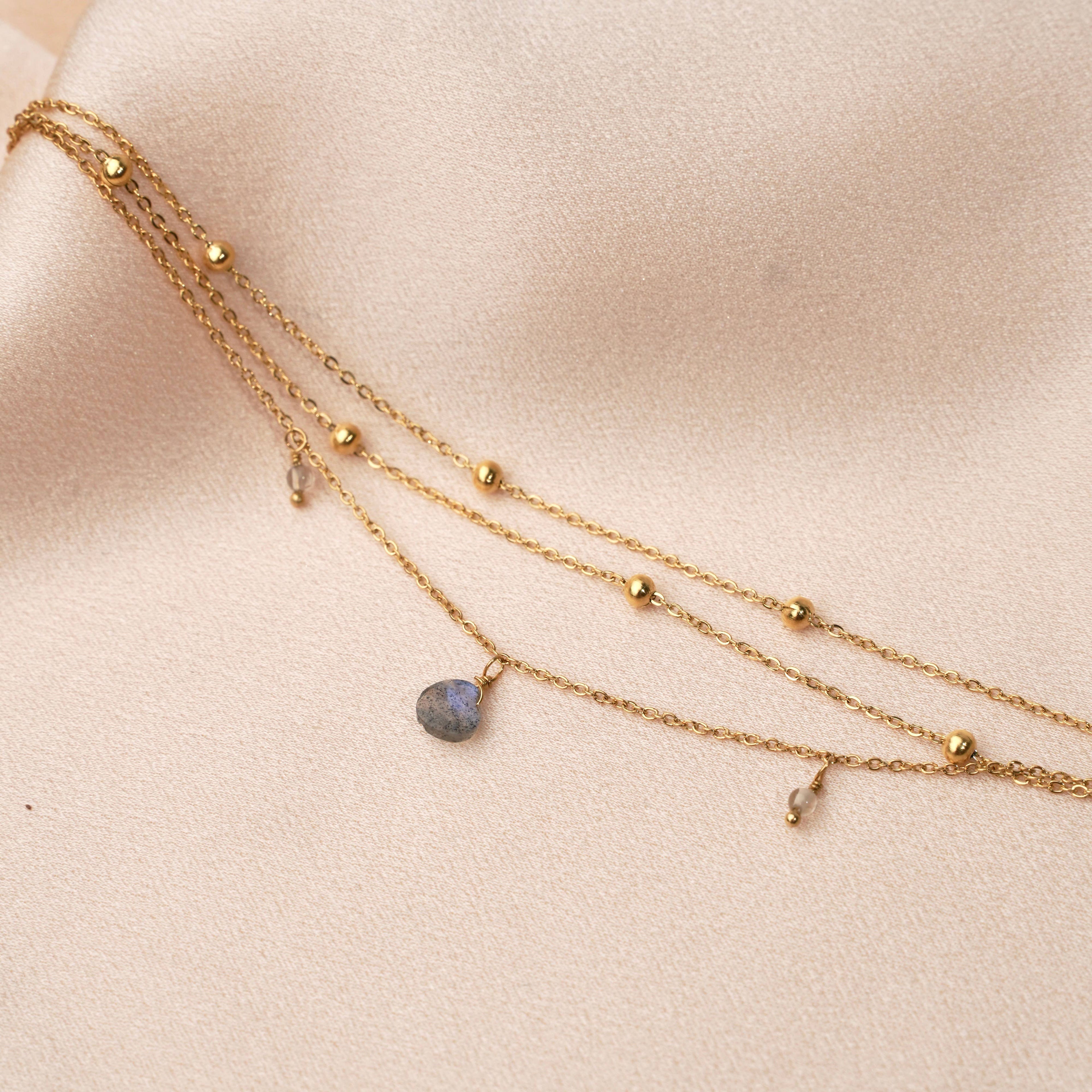 🔷 Bracelet Elya – Labradorite