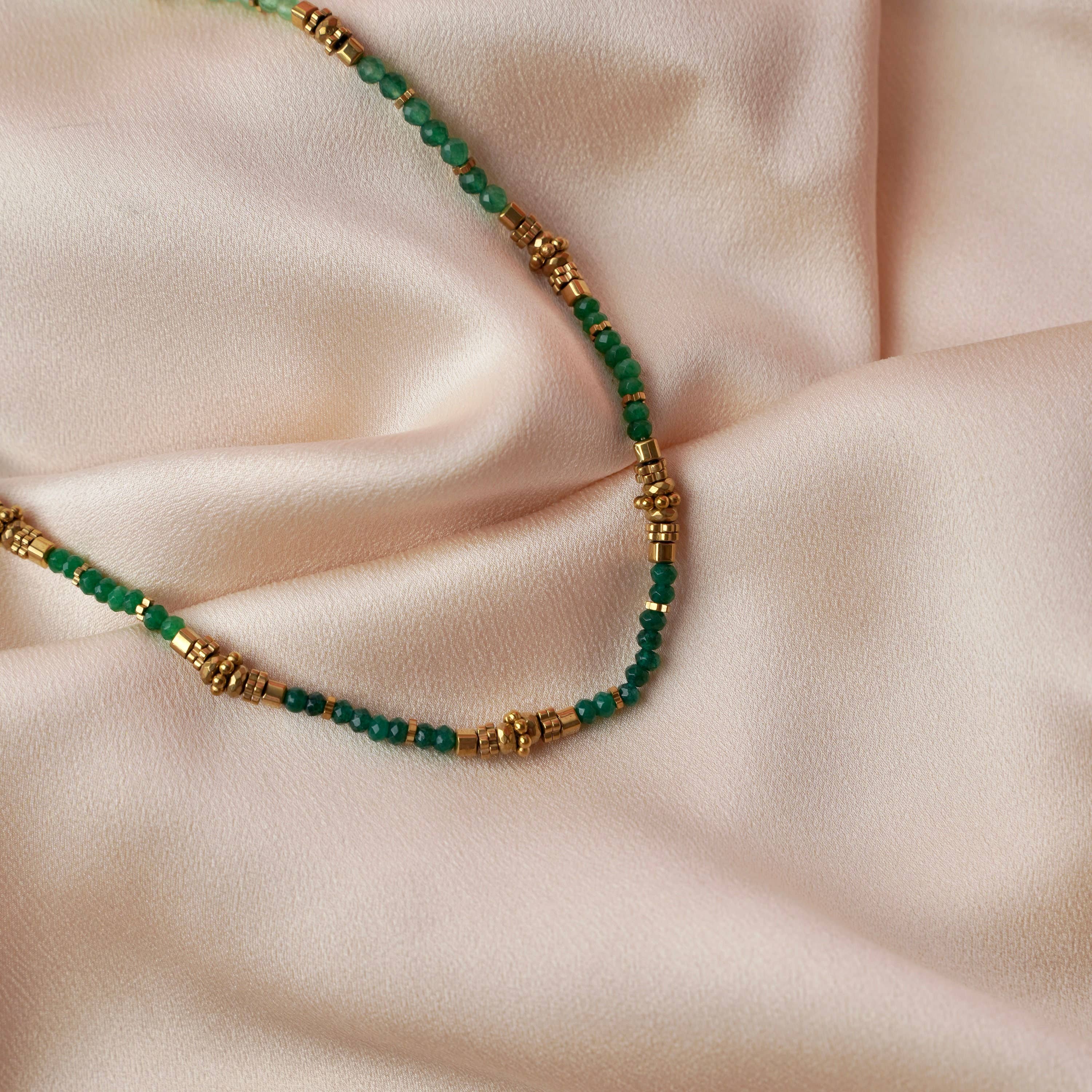 ✨ COLLIER AGATA - Agathe verte